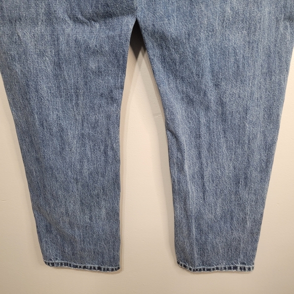 KanCan High Rise Straight Leg Cuffed 100% Cotton Distressed Jeans Size 15/31 - Picture 16 of 16